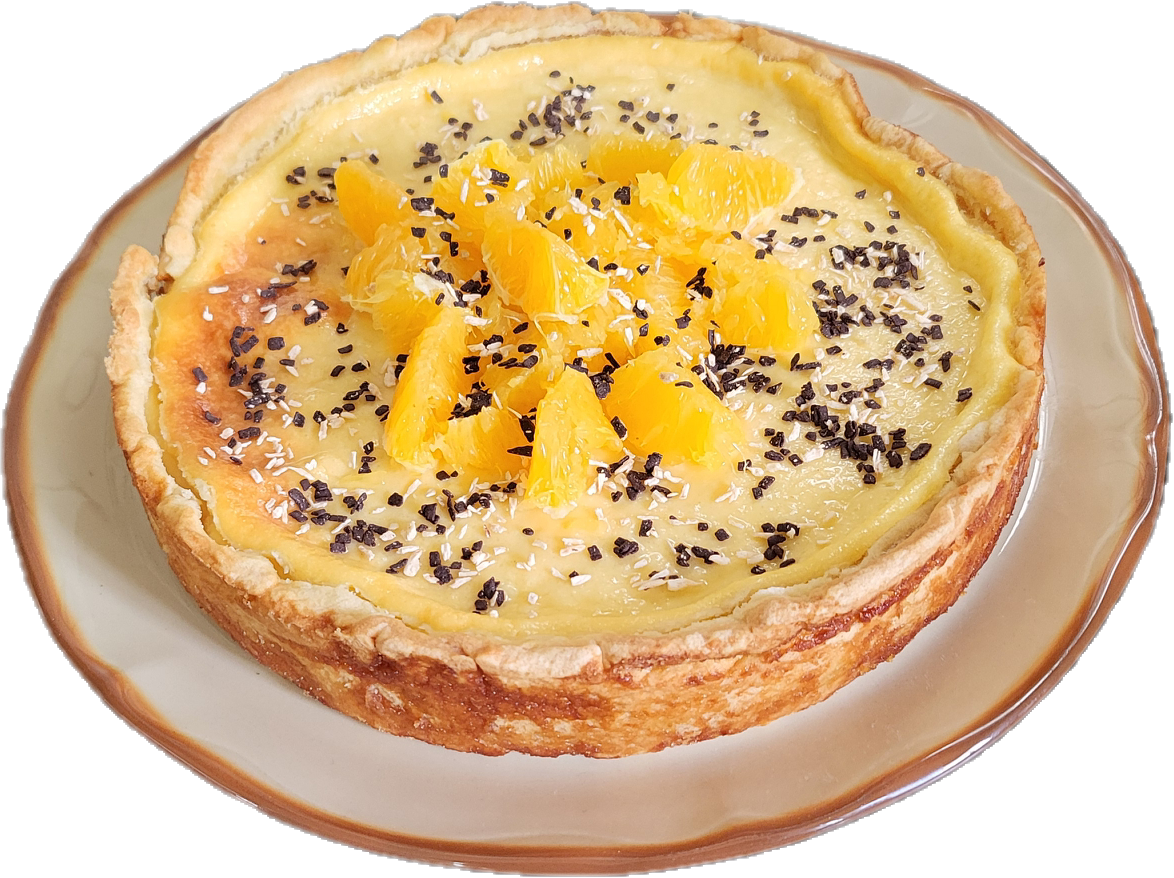 Gâteau fromage blanc orange