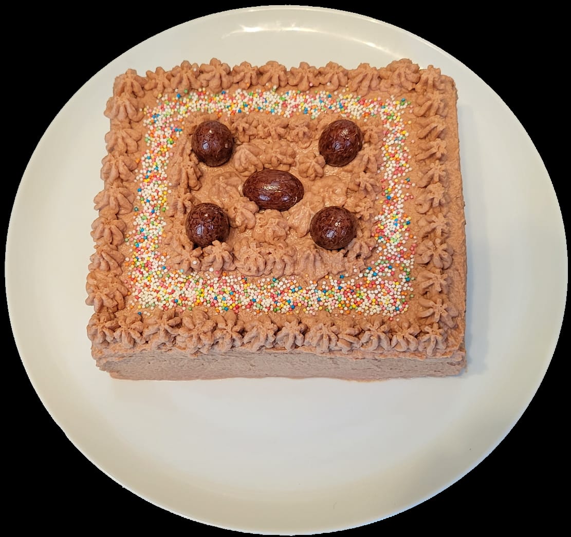 Gâteau à la crème de beurre au café.